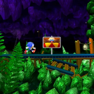 Sonicin Mystic Cave Zone Wallpaper