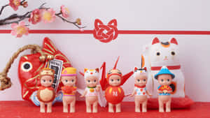 Sonny Angel Lucky Cat Collection Wallpaper