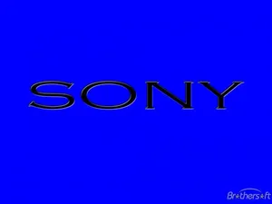 Sony Logo Blue Background Wallpaper