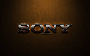 Sony Logo Orange Gradient Wallpaper