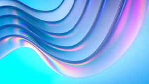 Soothing Blue Gradient Waves Wallpaper