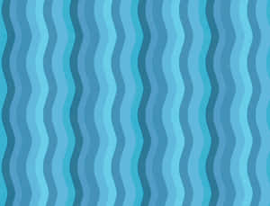 Soothing Blue Waves Pattern Wallpaper