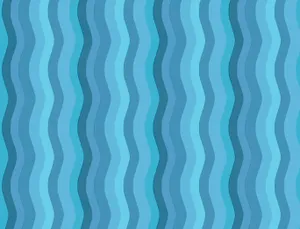 Soothing Blue Waves Pattern Wallpaper