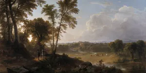 Soothing Transcendental Landscape Wallpaper