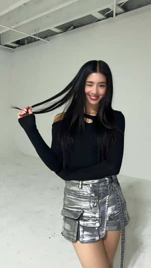 Sophia Katseye Stylish Pose Wallpaper