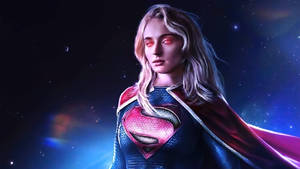 Sophie Turner As Supergirl Wallpaper