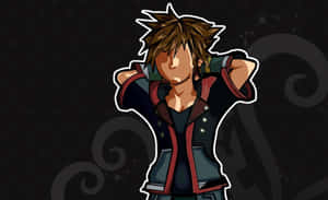 Sora - The Keyblade Master At Destiny Islands Wallpaper