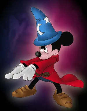 Sorcerer Mickey Fantasia Wallpaper