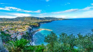 Sorrento Coastline Aerial View Wallpaper