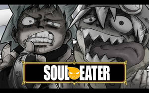 Soul Eater Characters Wacky Faces Wallpaper