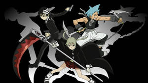 Soul Eater Main Trio Characters Wallpaper