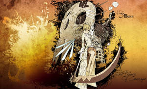 Soul Eater Maka Albarn Yellow Background Wallpaper