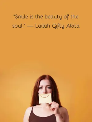 Soulful Smile Beauty Quote Wallpaper