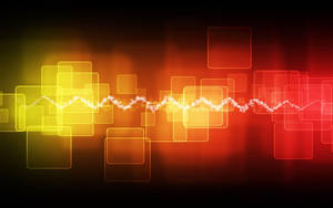 Sound Waves Graphic Wallpaper