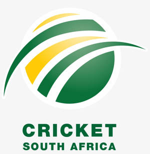 South Africa Cricket Logo In White Wallpaper