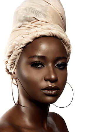 South African Woman With Beautiful Glowing Skin Wallpaper