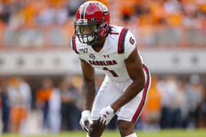 South Carolina Football Player Ready Position Wallpaper