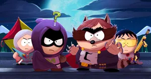 South Park Characters Super Hero Form Wallpaper