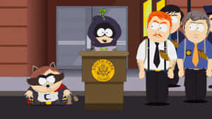 South Park Coonand Mysterion Scene Wallpaper