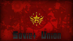 Soviet Union Flag Logo With Stars Wallpaper