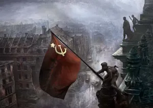 Soviet Union Flag Raise Ww2 Wallpaper