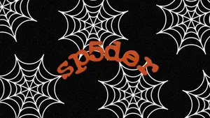 Sp5der Logo With Webs Wallpaper