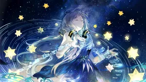 Space Anime Stardust Vocaloid Wallpaper