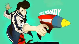 Space Dandy With Gun Wallpaper