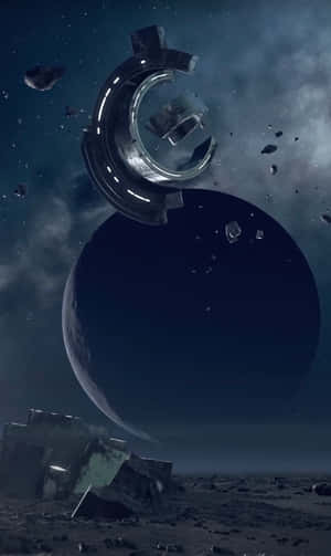 Space_ Debris_and_ Planetscape Wallpaper