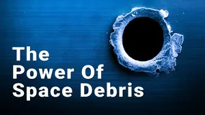 Space Debris Orbiting Earth Wallpaper