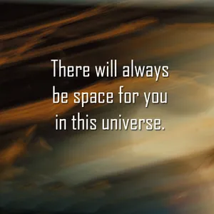 Space For You Quote Wallpaper