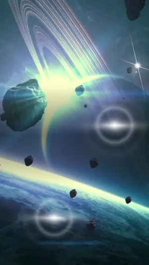 Space Meteorite Wallpaper