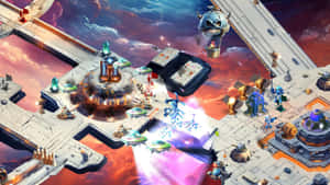 Space Station Battle R T S Gameplay Wallpaper