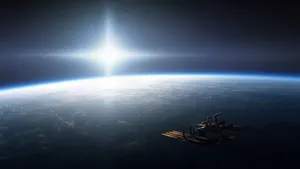 Space Station Orbiting Space Pc Wallpaper