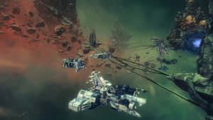 Space_ Strategy_ Game_ Scene Wallpaper