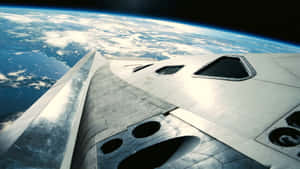 Spacecraft_ Edge_of_ Space_ View Wallpaper