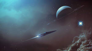 Spaceship 2560x1440 Wallpaper