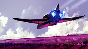 Spaceship Digital Artwork Wallpaper