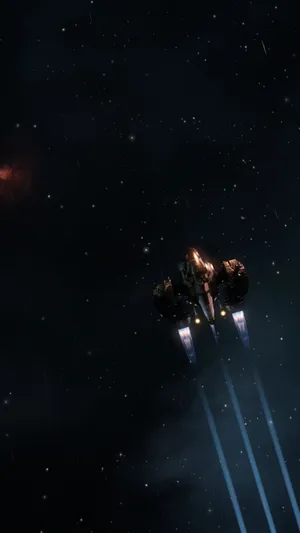 Spaceship Space Phone Wallpaper