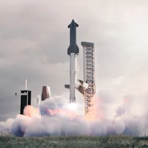 Spacex Starship Launches Towards The Stars Wallpaper