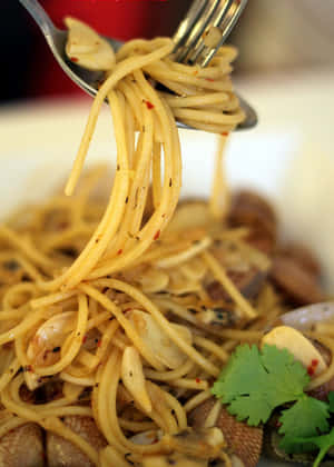 Spaghetti With Copious Seasoning Wallpaper