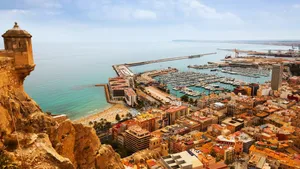 Spain Alicante Port Aerial Wallpaper