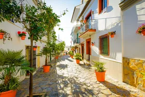 Spain Estepona Town Street Wallpaper