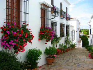 Spain Marbella White Houses Wallpaper