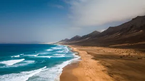 Spain Playa De Cofete Beach Wallpaper