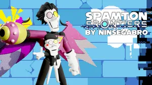 Spamton From Deltarune In A Dynamic Pose Wallpaper