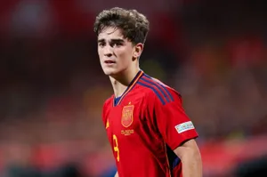 Spanish Footballerin Red Jersey Wallpaper