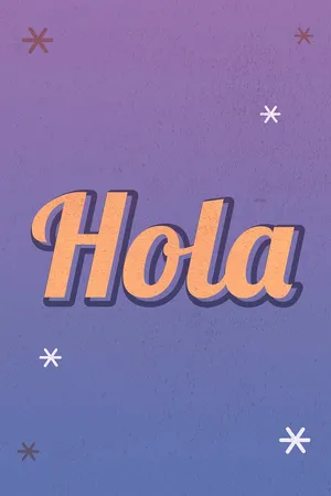 Spanish Hola Greeting Graphic Wallpaper