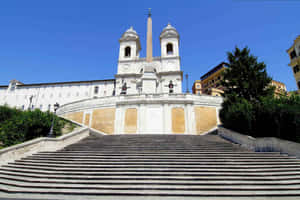 Spanish Steps Daylight View Wallpaper