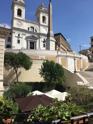 Spanish Steps Monument Plants Wallpaper